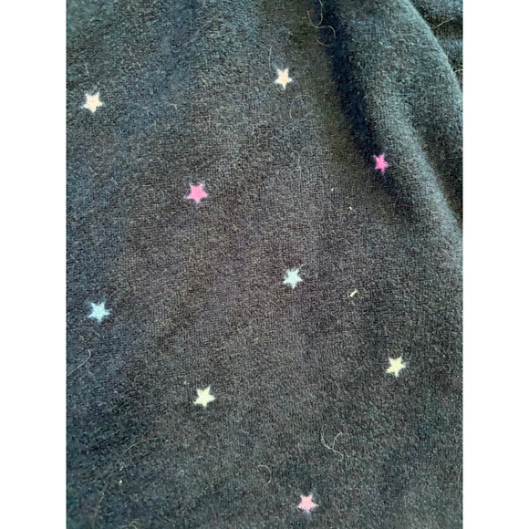 Girls Crown & Ivy Kids Navy Star Print Hooded Swim Coverup Size 6 - Picture 7 of 7